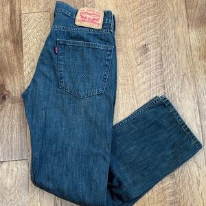 Levi's Men's Dark Blue Straight-Leg Jeans